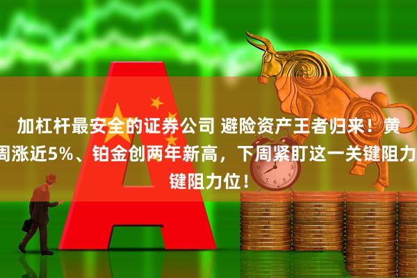 加杠杆最安全的证券公司 避险资产王者归来！黄金周涨近5%、铂金创两年新高，下周紧盯这一关键阻力位！